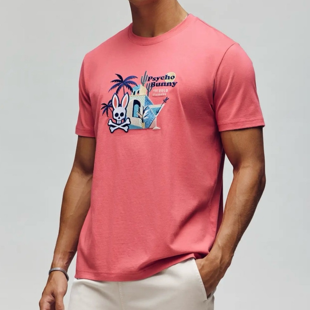 NWT Psycho Bunny Men's Shane Graphic Tee sz L